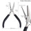(Pink) 5'' Round Concave Pliers 1PC Wire Looping Pliers Precision Wire Bending Tools for DIY Jewelry Making Hobby Projects 2