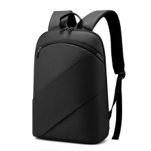 (Black Oxford Cloth) Men's Ultra Thin Laptop Backpack 15 Inch Business Travel Lightweight Waterproof Durable Bag for Students