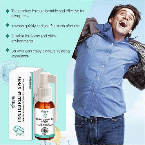 1-3X Tinnitus Spray Ear Ringing Relief Relieving Ear Drops Hearing 30ml 2