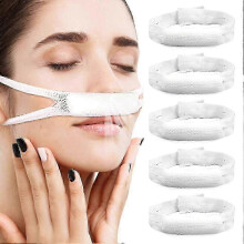 5-Packs External Nasal Bandage Stretchable Nose Surgery Bandage with Mesh Lugs-Good