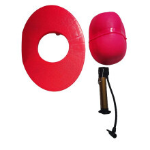 (Round, Pink) Pogo Bouncing Ball with Handle and Ball Pumps Jump Toy Pogo Maximum Load-Bearing 220lb Suitable for Children Adult