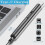 (Silver) USB Rechargeable Lighter Windproof Flameless Lighter for Grilling Cooking 5