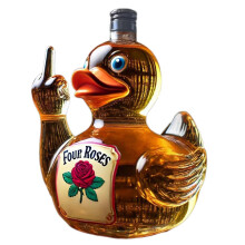 (Ducks, A) French-Bulldog Whiskey Bottle Present Whiskey Tasting Glasses for Party