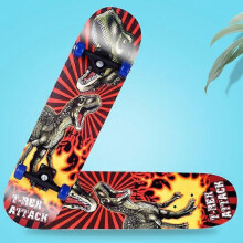 (5) 31 Inch Cartoon Print Skateboards Complete Longboard for Beginners Girls Boys Teens Youths 7-Layer Maple Deck