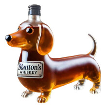 (Dog, C) French-Bulldog Whiskey Bottle Present Whiskey Tasting Glasses for Party