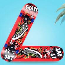 (1) 31 Inch Cartoon Print Skateboards Complete Longboard for Beginners Girls Boys Teens Youths 7-Layer Maple Deck