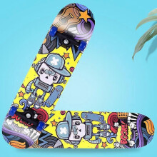 (11) 31 Inch Cartoon Print Skateboards Complete Longboard for Beginners Girls Boys Teens Youths 7-Layer Maple Deck