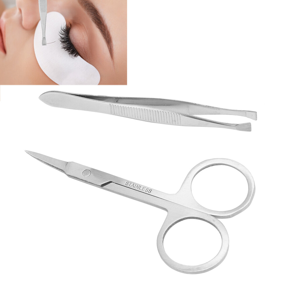 Unisex Nose Hair Grooming Set Â Tweezers & Scissors For Safe & Easy Hair Removal