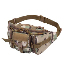 (CP Camouflage) Outdoor Sports Waterproof Waist Bag Stylish Multi-Purpose Cross-body Fanny Pack for Hiking Running
