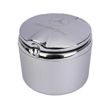 (70*65mm, Silver (all metal)) 2025 Ashtray Suitable Mercedes-benz Car Creative Metal Ashtray