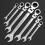 (10mm) 6-11mm Dual Head Ratchet Wrench Set, Quick Release Combination Spanner, Double Ended Ratcheting Hand Tool 1