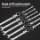 (10mm) 6-11mm Dual Head Ratchet Wrench Set, Quick Release Combination Spanner, Double Ended Ratcheting Hand Tool 5