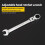 (10mm) 6-11mm Dual Head Ratchet Wrench Set, Quick Release Combination Spanner, Double Ended Ratcheting Hand Tool 4