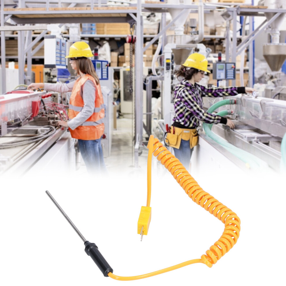 K Type Thermocouple Handheld Thermometer Probe 80mm Stainless Steel