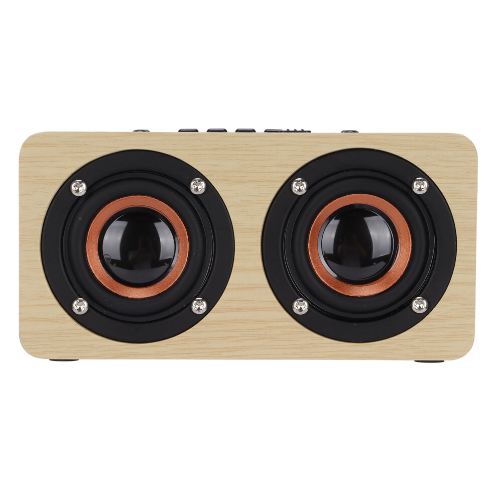 Wooden Bluetooth Speaker W5 6W 1500Mah Bamboo Stereo Grain 8211376992574