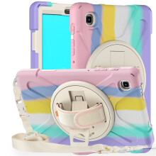 Custodia Heavy Duty Colorata Rosa per Galaxy A7 Lite 8.7 pollici