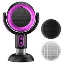 (Plug-In, Purple) Mini Range Hood Adjustables Speed Exhaust Fan Small Range Hood for Indoor BBQ RV Kitchens