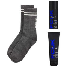 FCUK Hair & Body Wash,Body Spray & Socks Set