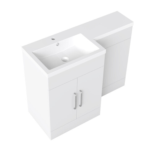 1100mm Bathroom Vanity Unit with Basin Toilet Cabinet
