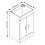 1100mm Bathroom Vanity Unit with Basin Toilet Cabinet 5