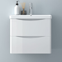 600mm Bathroom Vanity Unit with Basin Cabinet White Full Assembled