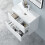 600mm Bathroom Vanity Unit with Basin Cabinet White Full Assembled 4