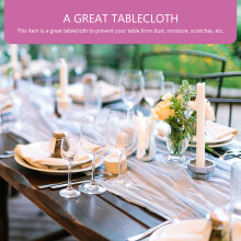 27 Pcs Tablecloth For Wedding Restaurant Party Outdoor Decorative Use
