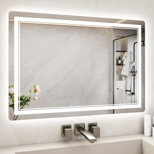 600*800mm,LED,Wall-Mounted,Bathroom,Vanity Mirror