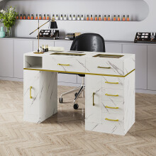 Manicure Table with Built-in Dust Collector