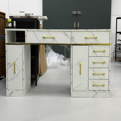 Living And Home Manicure Table with Built-in Dust Collector 2
