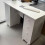 Living And Home Mobile Manicure Table with Built-in Dust Collector, White 3