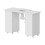 Living And Home Mobile Manicure Table with Built-in Dust Collector, White 4