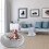 60CM Dog Bed Fluffy Donut Cushion in Light Grey 7