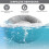 60CM Dog Bed Fluffy Donut Cushion in Light Grey 4