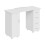 Living And Home Mobile Manicure Table with 1 Cabinet and 4 Drawers, White 3