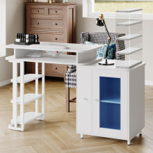 Professional Mobile Manicure Table with Built-in Dust Collector