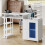 Living And Home Professional Mobile Manicure Table with Built-in Dust Collector 1