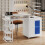 Living And Home Professional Mobile Manicure Table with Built-in Dust Collector 2