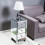 Mirrored Bedside Table Cabinet Glass Nightstand Crystal Knobs 3 Drawer 13