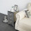 Mirrored Bedside Table Cabinet Glass Nightstand Crystal Knobs 3 Drawer 14