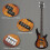 4-String Full Size Electric Bass Guitar w/ Strap Bag 20W Amp 9