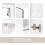 Joolihome Bathroom Wall-Mounted Mirror Cabinet, (50x70x15cm) 8