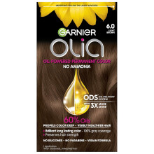 Garnier Hair Color Olia, 6.0 Light Brown 1 Count