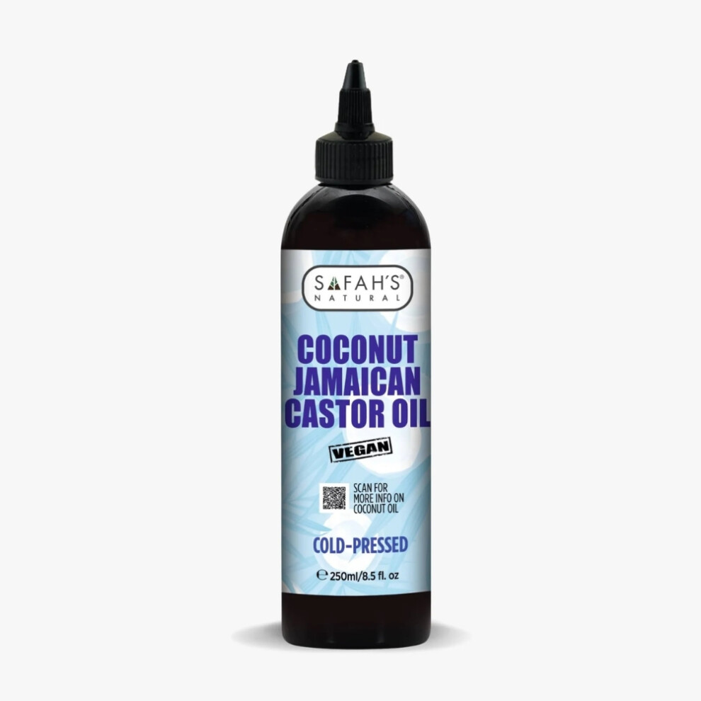 Safah's Natural Coconut Jamaican Castor Oil 250Ml