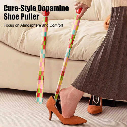 63cm Long Handle Shoe Horn No-Bend Aid（A pair） 2
