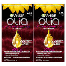 Garnier Olia Hair Color 6.65 Intense Red, 2Dye Kit