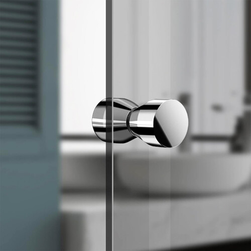 NES Home Nes Home Cone Chrome Aluminium Shower Door Knob Handle 2