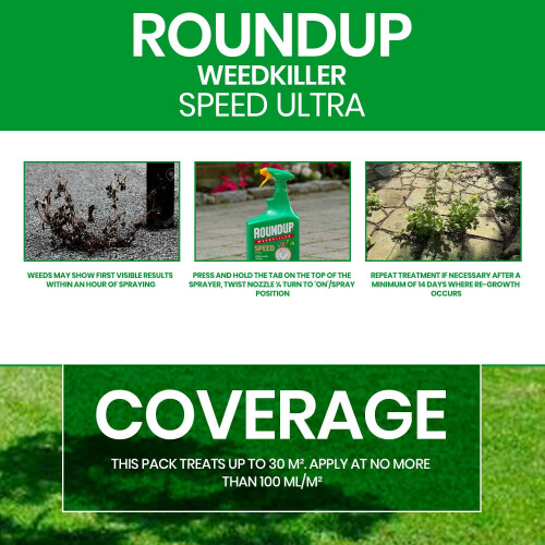 Roundup Roundup Speed Ultra 1L Fast Garden Weedkiller 2