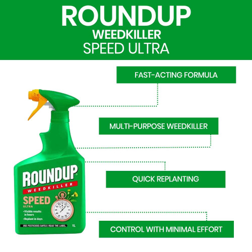 Roundup Roundup Speed Ultra 1L Fast Garden Weedkiller 1