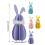 Ensemble d'assemblage de modèles Bunnines à faire-Violet 4